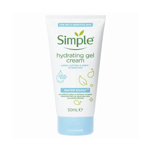 Simple Water Boost Hydrating Gel Cream 50ml (Dry to Sensitive skin)